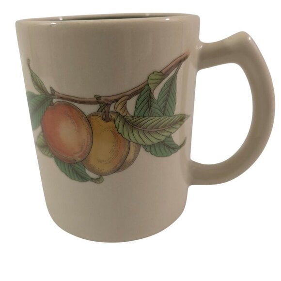 Epoch Wholesome Cups Fruit Pattern 12 Oz Stoneware Coffee Tea Mugs – Set of 2 - Picture 10 of 16